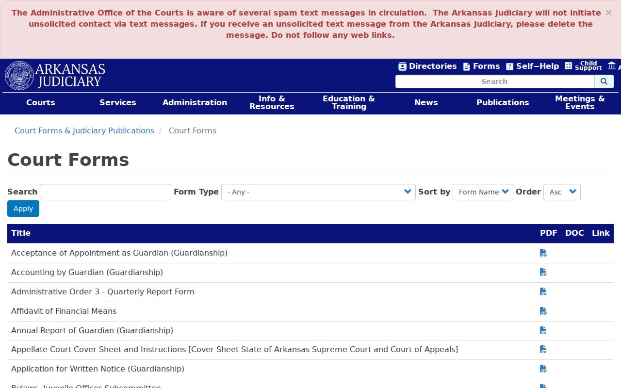 Madison County criminal docket Arkansas court forms directory