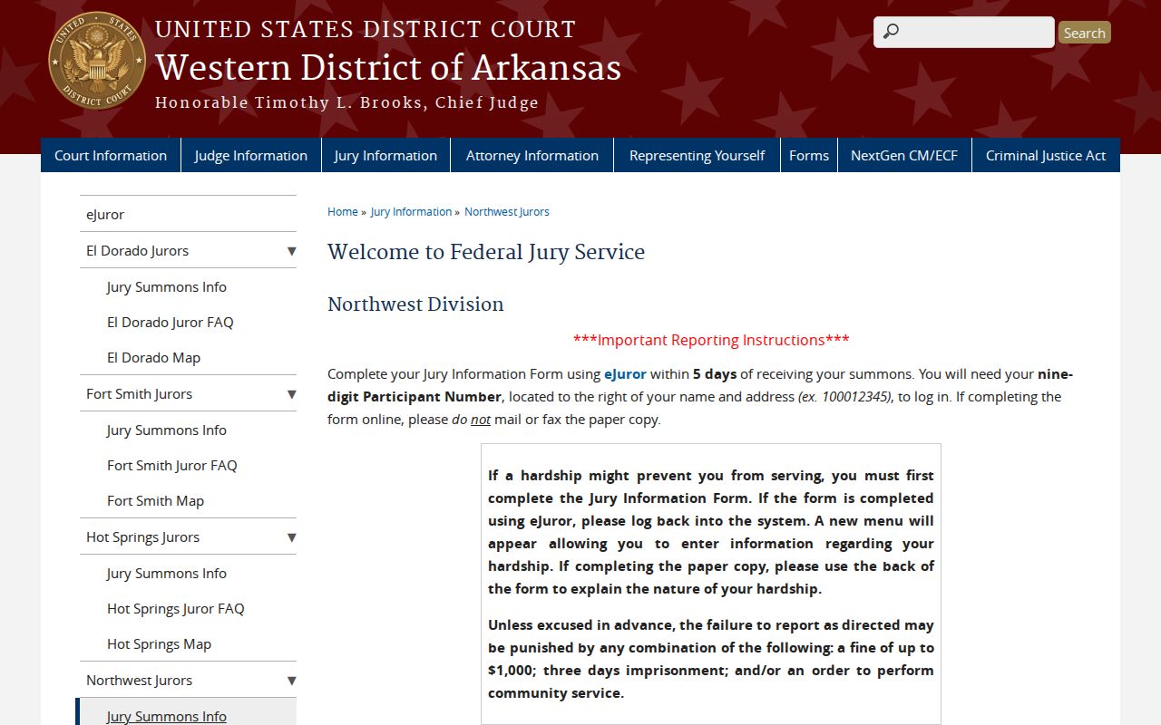 Huntsville court docket federal jury division information