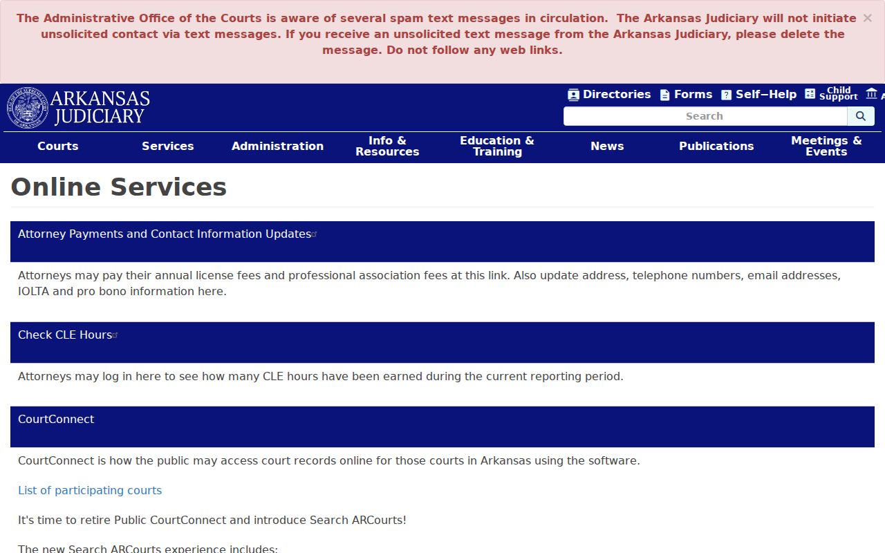 Madison County court docket Arkansas online services directory