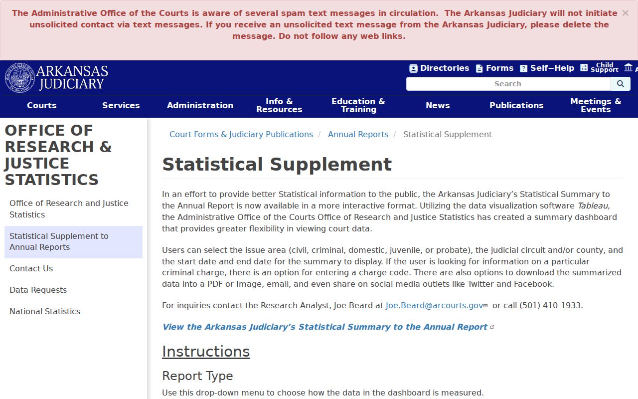 St. Paul court docket Arkansas court statistics dashboard